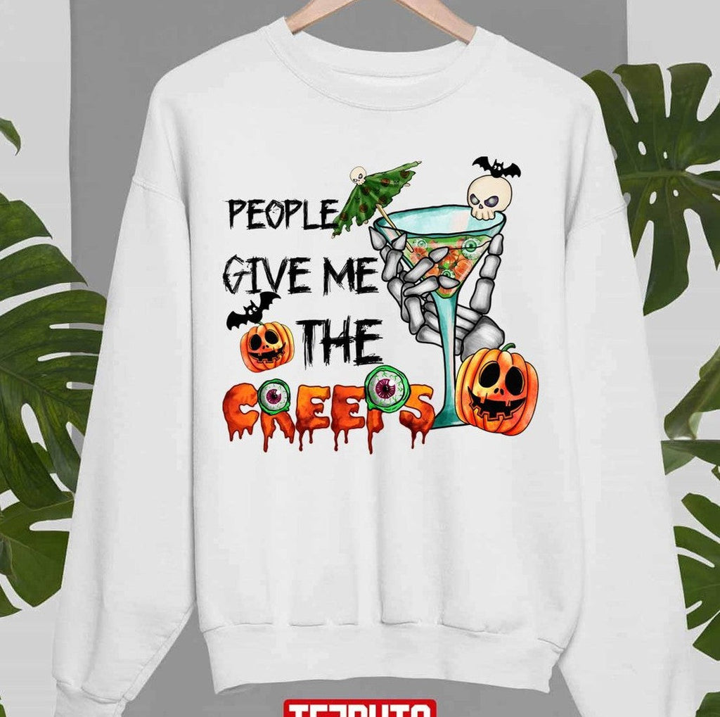 People Give Me The Creeps Halloween Unisex Sweatshirt