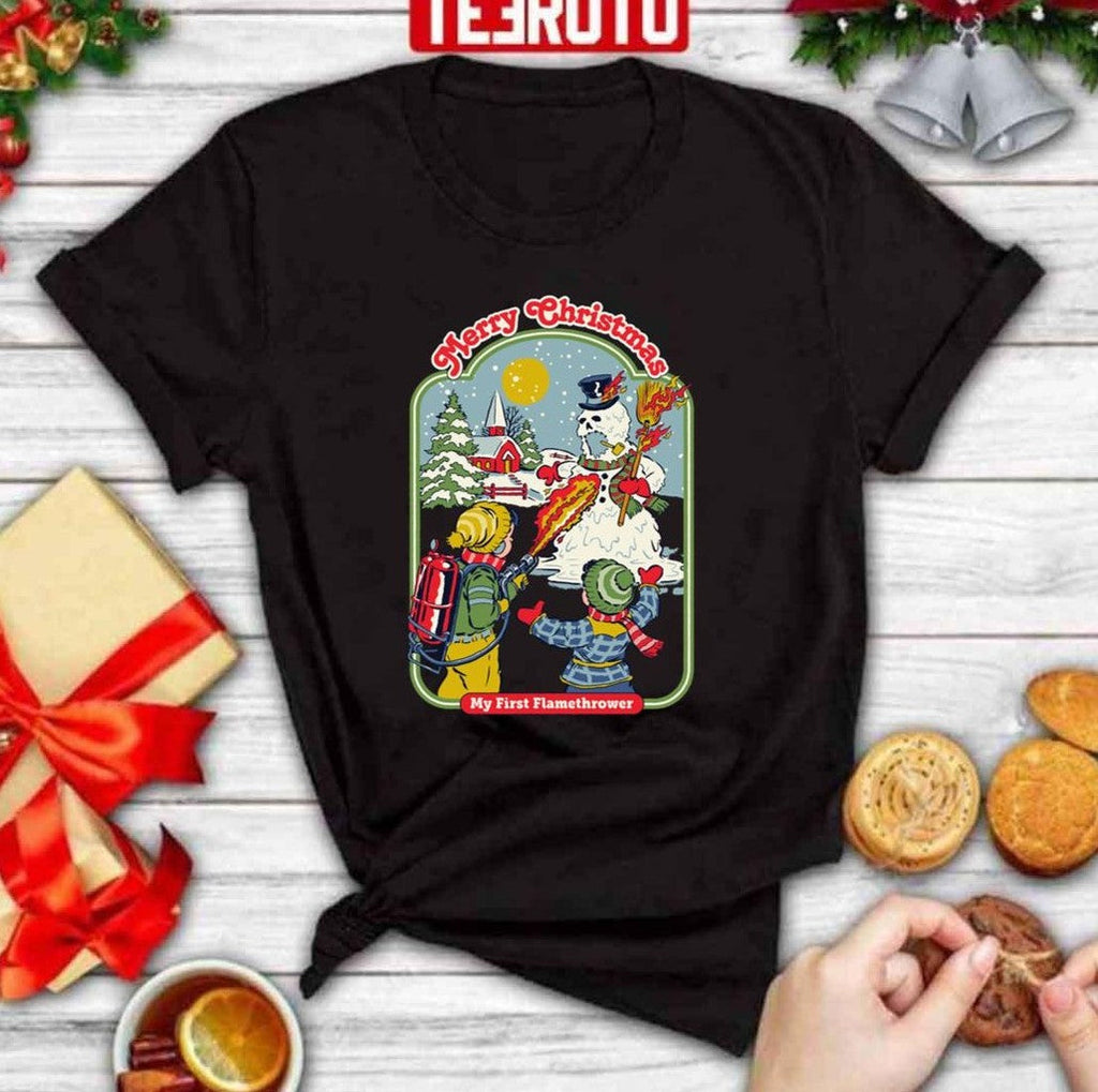 My First Flamethrower Merry Christmas Unisex Sweatshirt