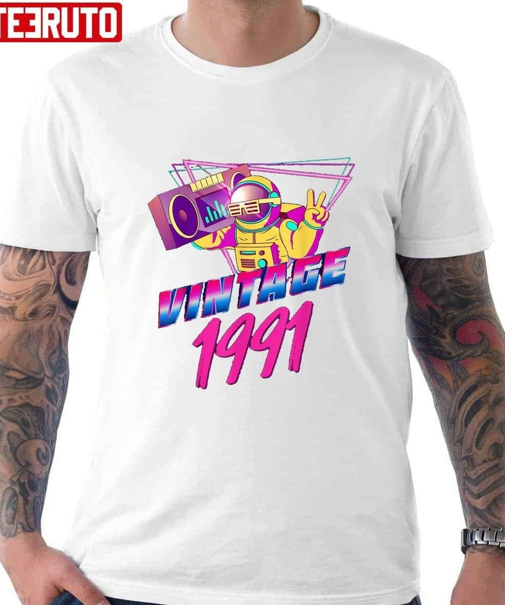 30th Birthday Vintage 1991 T-Shirt