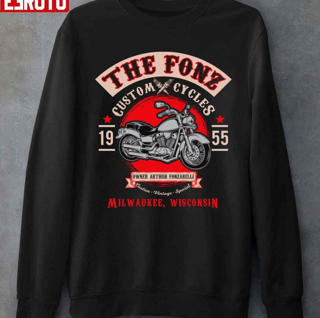 The Fonz Custom Cycles 1955 Happy Days Unisex T-shirt