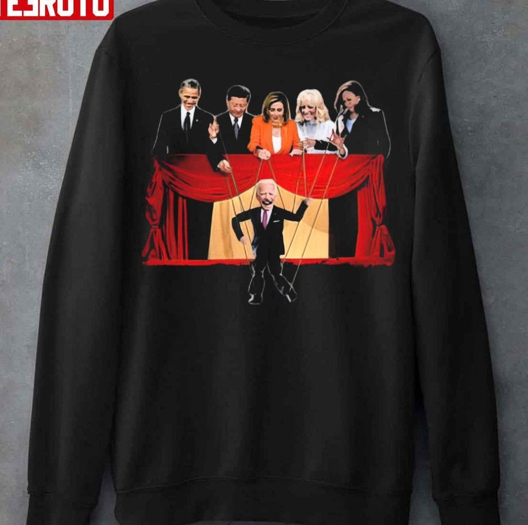 Barack Obama Xi Jinping Nancy Pelosi Kamala Harris Puppets Joe Biden Unisex T-Shirt