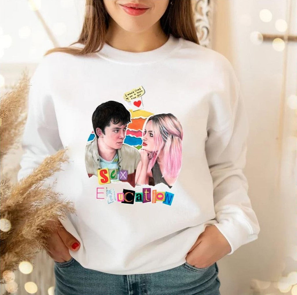 Sex Education Illustration Long Unisex Sweatshirt