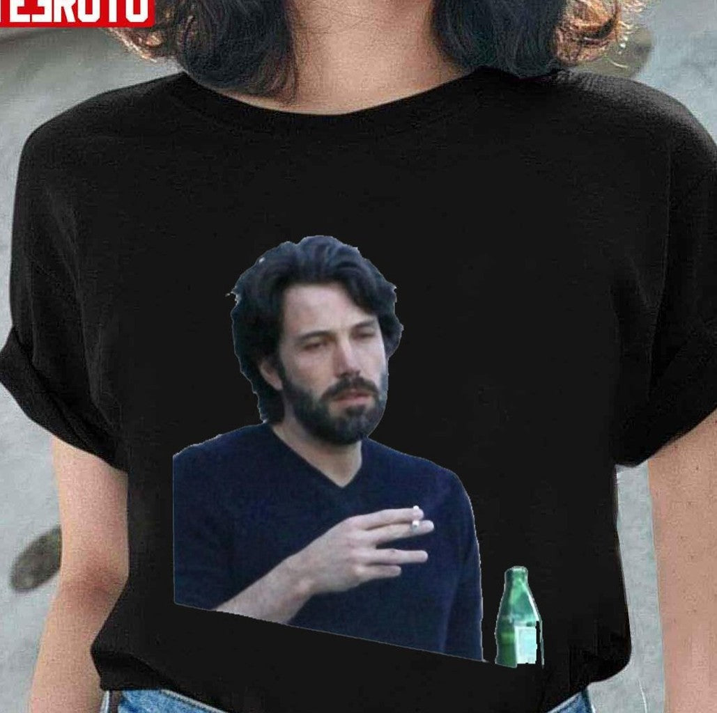 Smoking Ben Affleck Meme Unisex T-Shirt