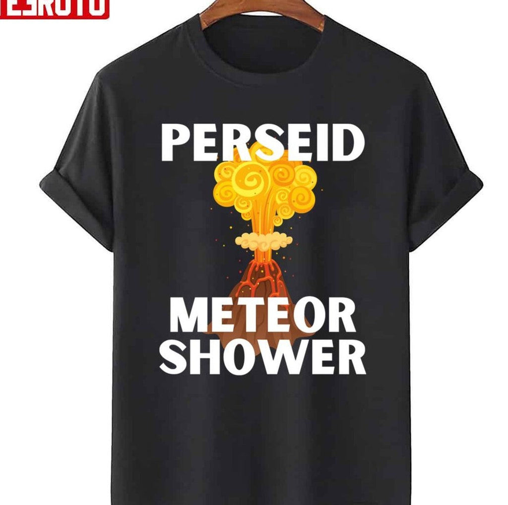 Perseid Meteor Shower Volcano Art Unisex T-Shirt