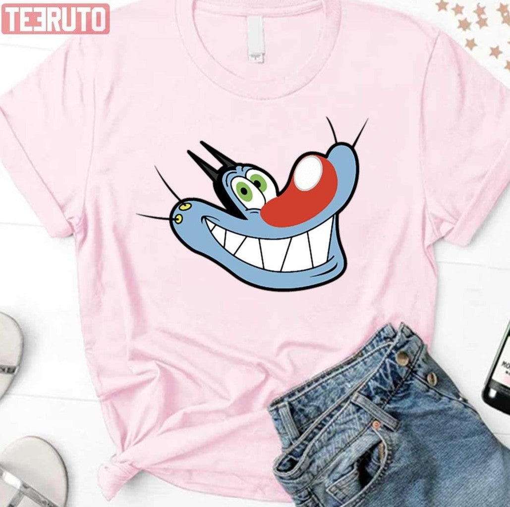 Oggy Face Halloween Unisex T-Shirt
