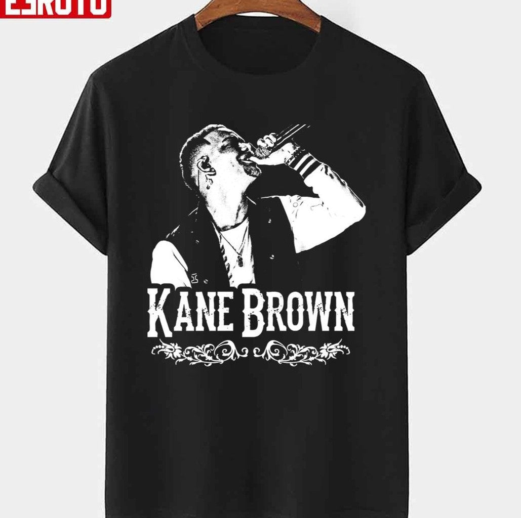 Singer Songwriter Kane Brown Singing Design Unisex T-shirt
