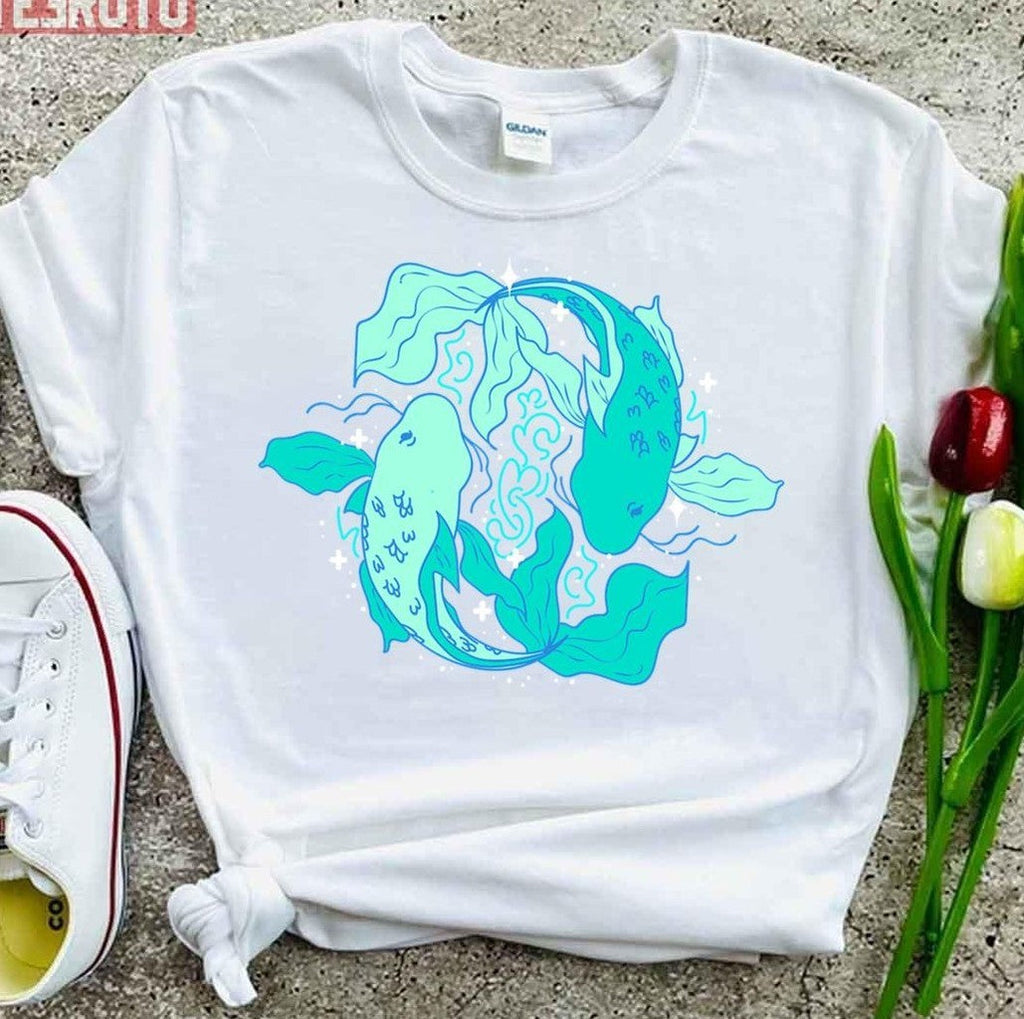 Pisces Fish Turquoise Unisex T-Shirt