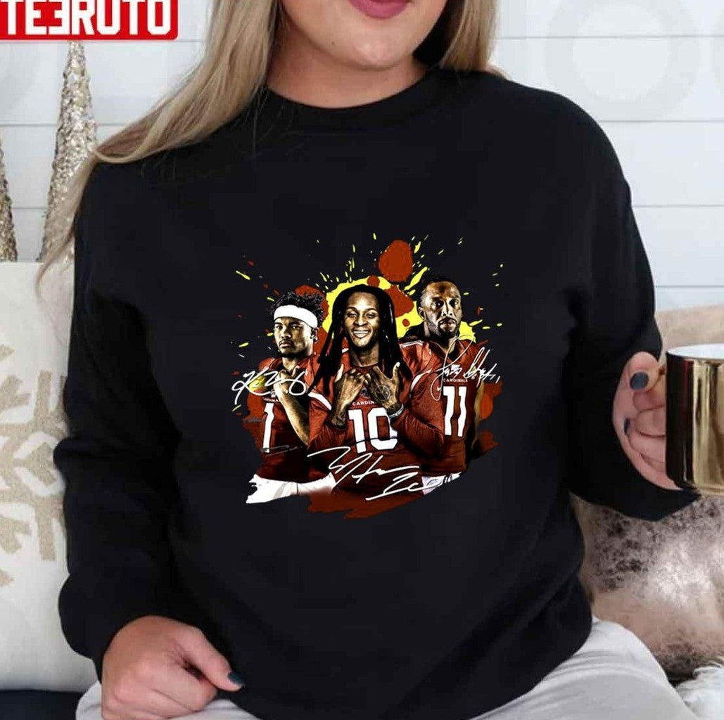 Arizona Cardinals Kyler Murray And Larry Fitzgerald Signature Unisex T-Shirt