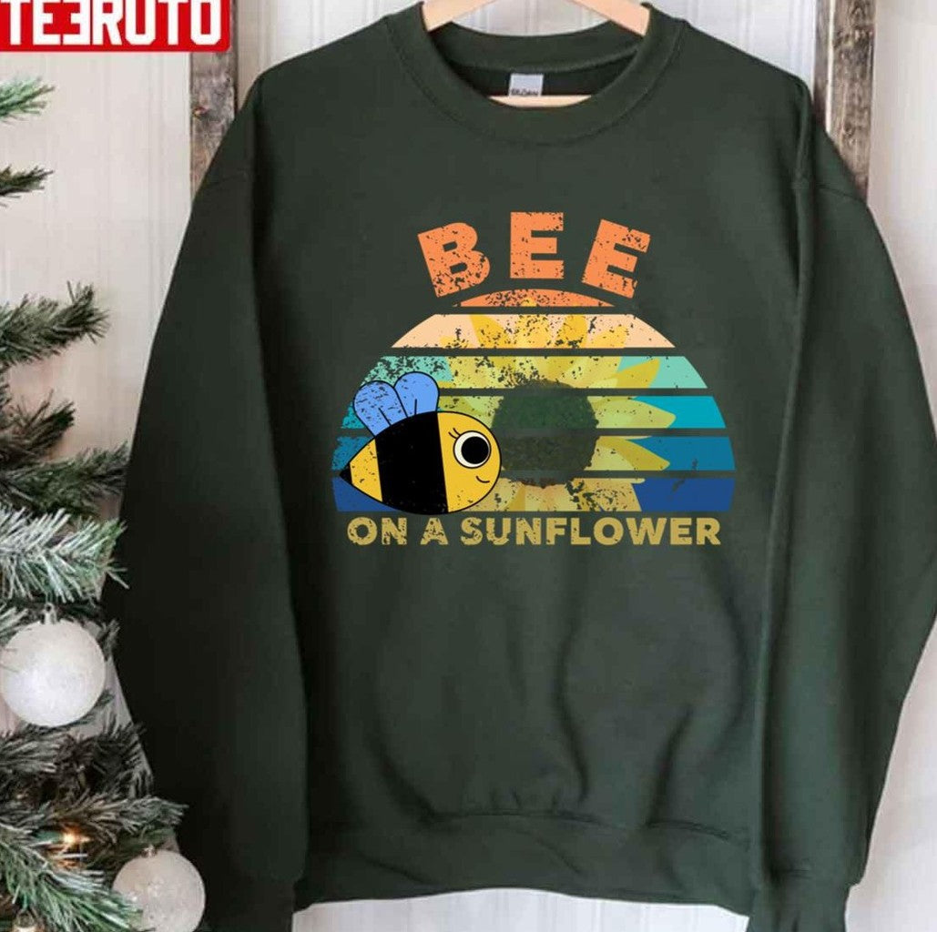 Bee On A Sunflower Unisex Sweatshirt