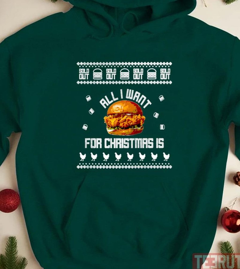 Popeyes Chicken Sandwich Christmas Unisex Sweatshirt