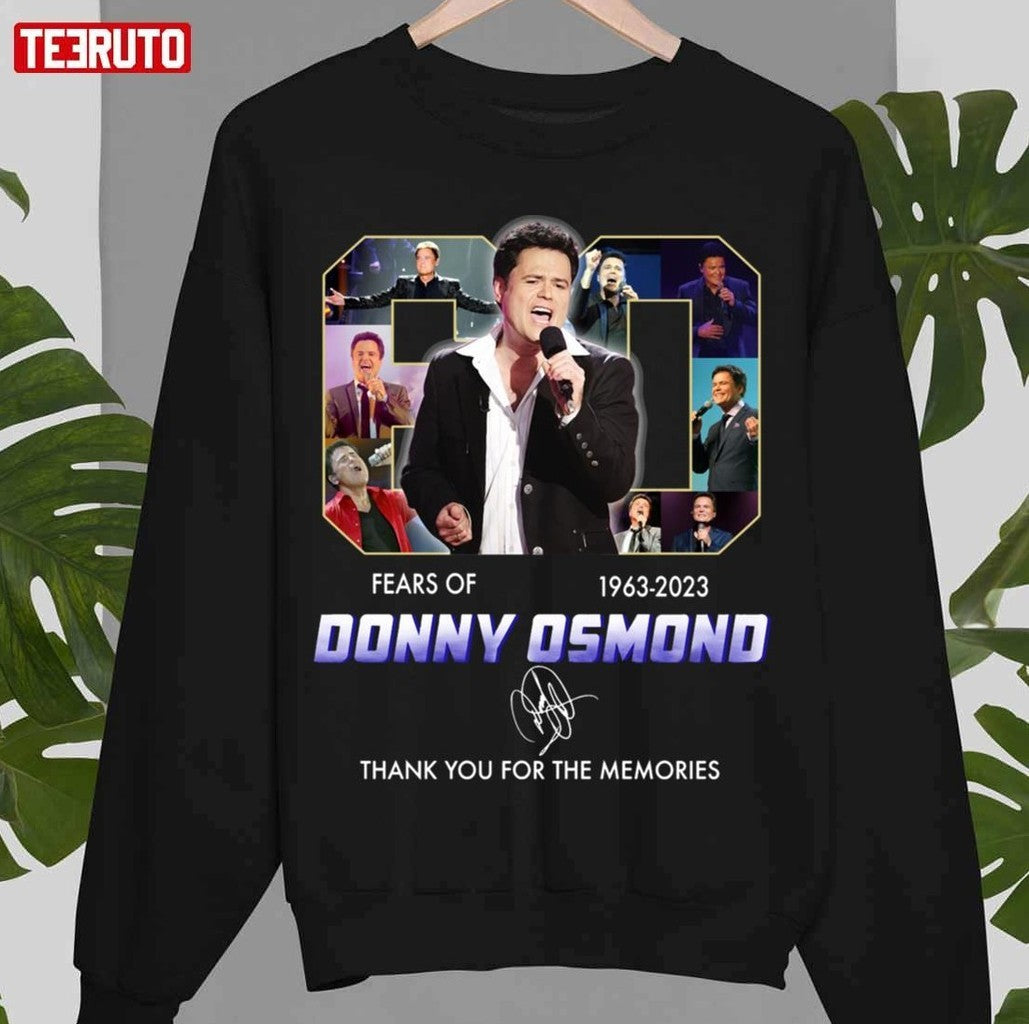 60 Years Of 1963 2023 Donny Osmond Thank You For The Memories Unisex T-Shirt