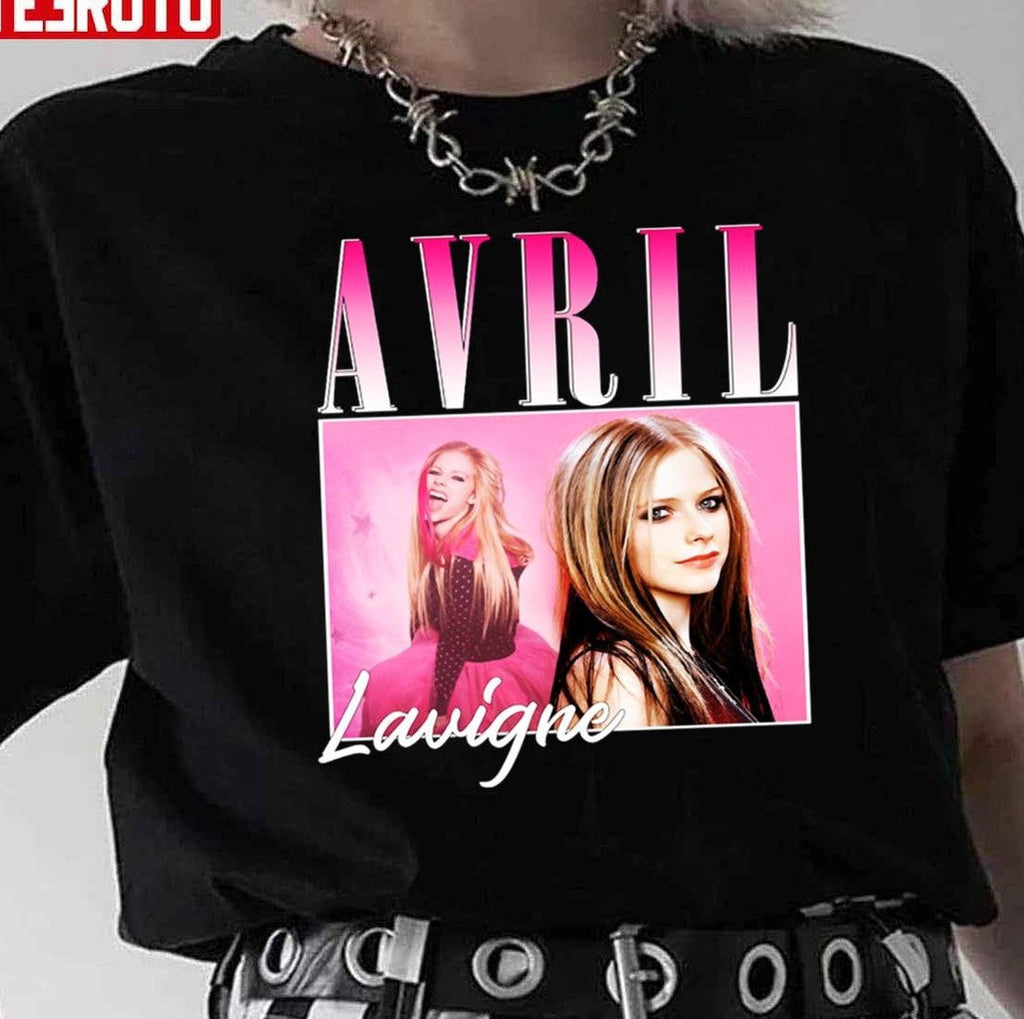 Pink Avril Lavigne Bootleg Vintage 90s Unisex T-Shirt