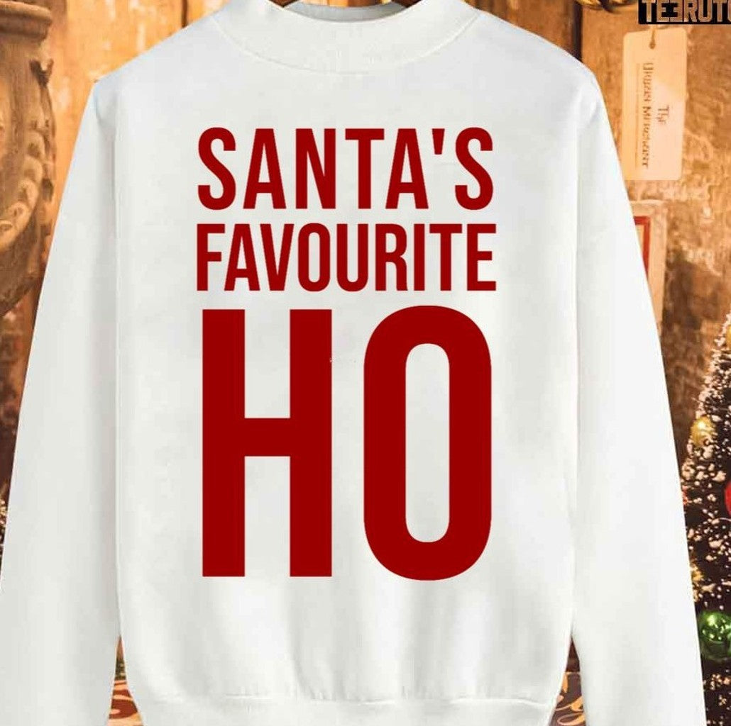 Santa's Favorite Ho Christmas Unisex Sweatshirt