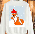 Snow Fox Christmas Unisex Sweatshirt