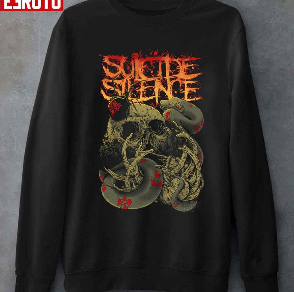 Snake Skull Suicide Silence Band Unisex T-shirt