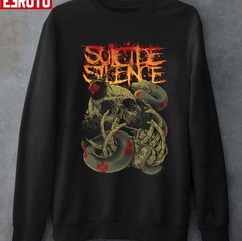 Snake Skull Suicide Silence Band Unisex T-shirt