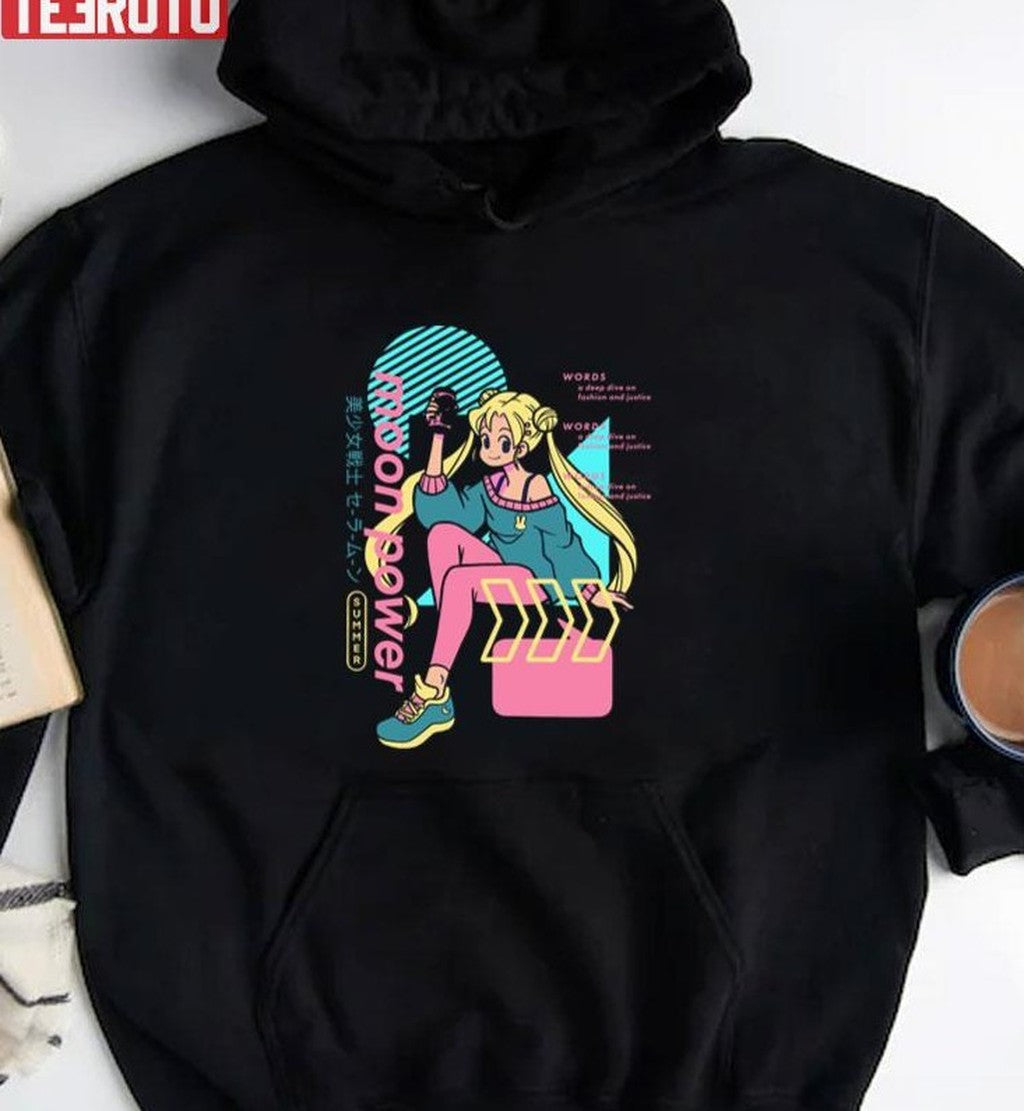 Moon Power Sailor Moon Anime Artwork Unisex T-Shirt