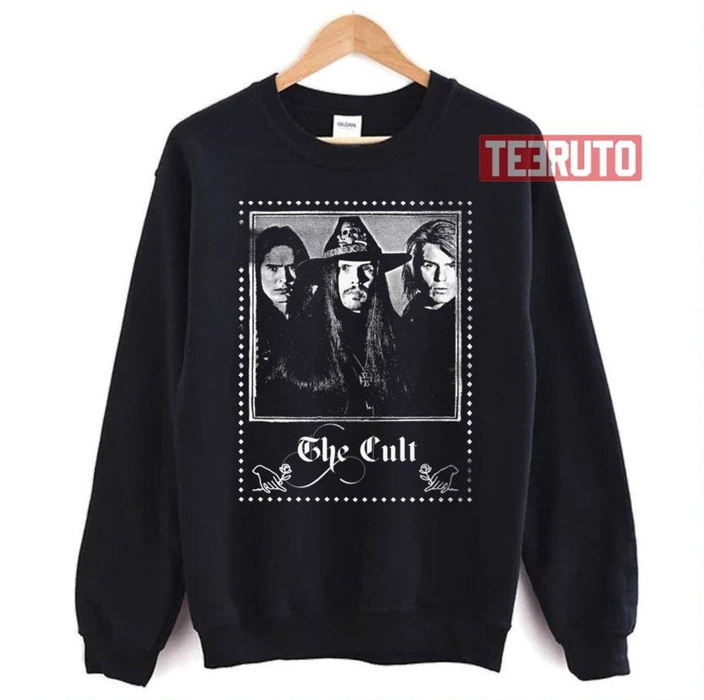 The Cult Faded Vintage Style Fan Design Unisex Sweatshirt