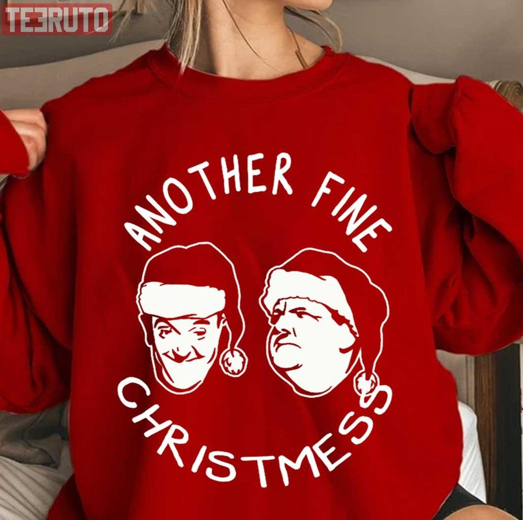 Another Fine Christmess Comedy Duo Christmas Laurel And Hardy Unisex Sweatshirt