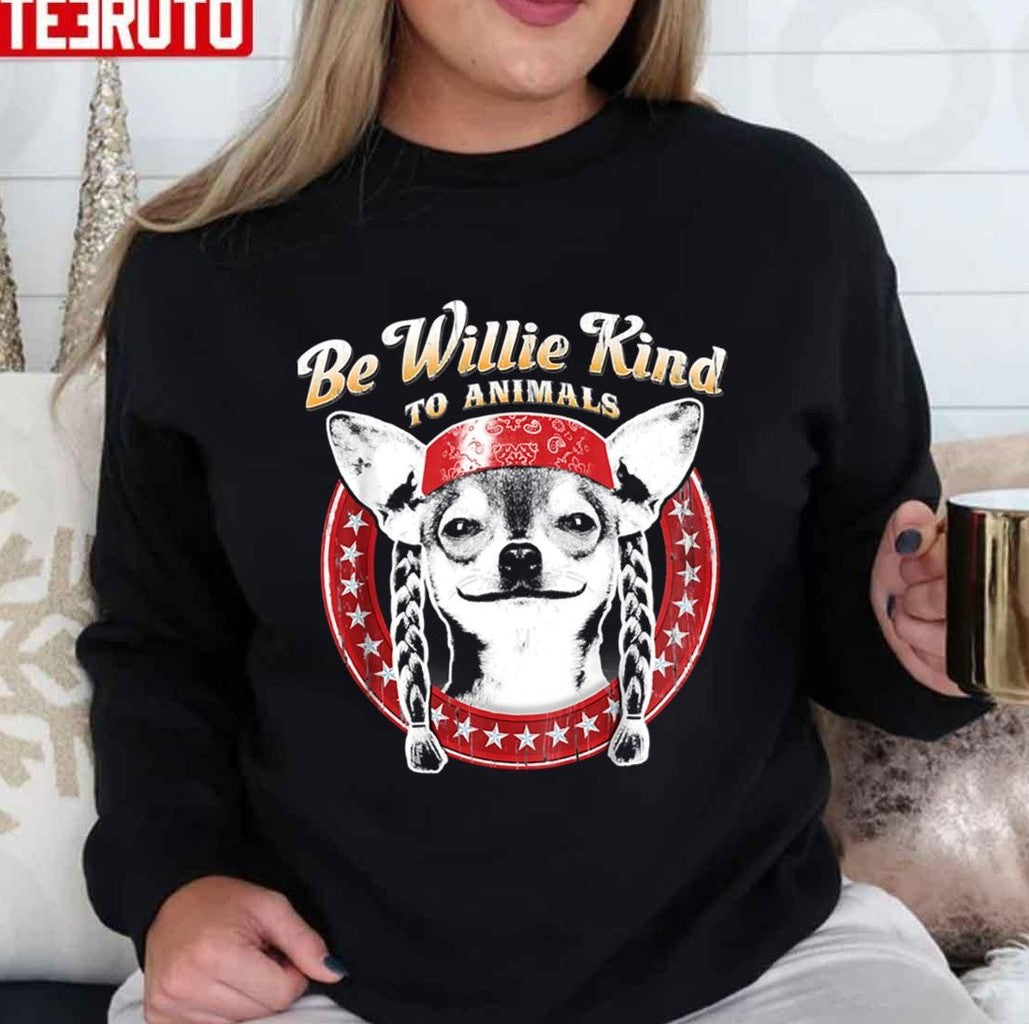 Be Willie Kind To Animals Youth Willie Nelson Unisex T-Shirt