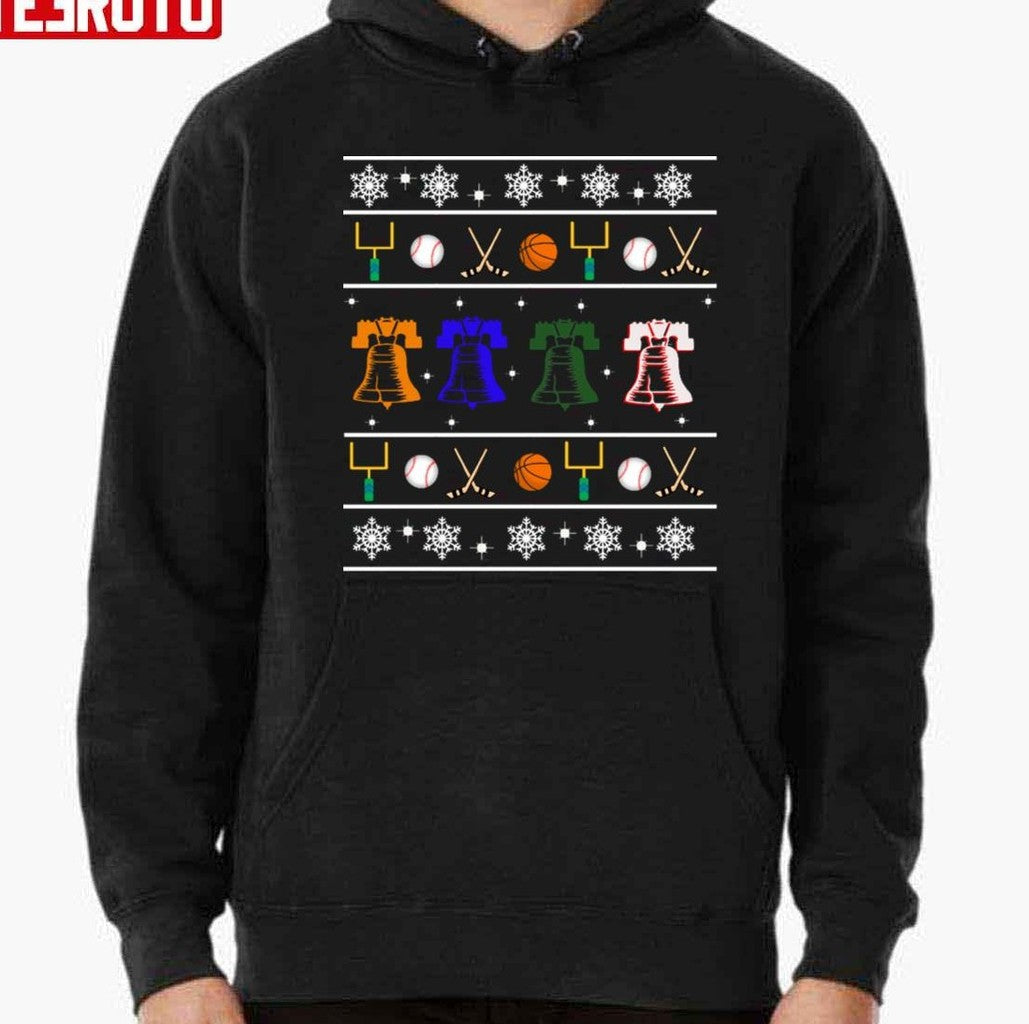 Philly Bells Christmas Pattern Unisex T-Shirt