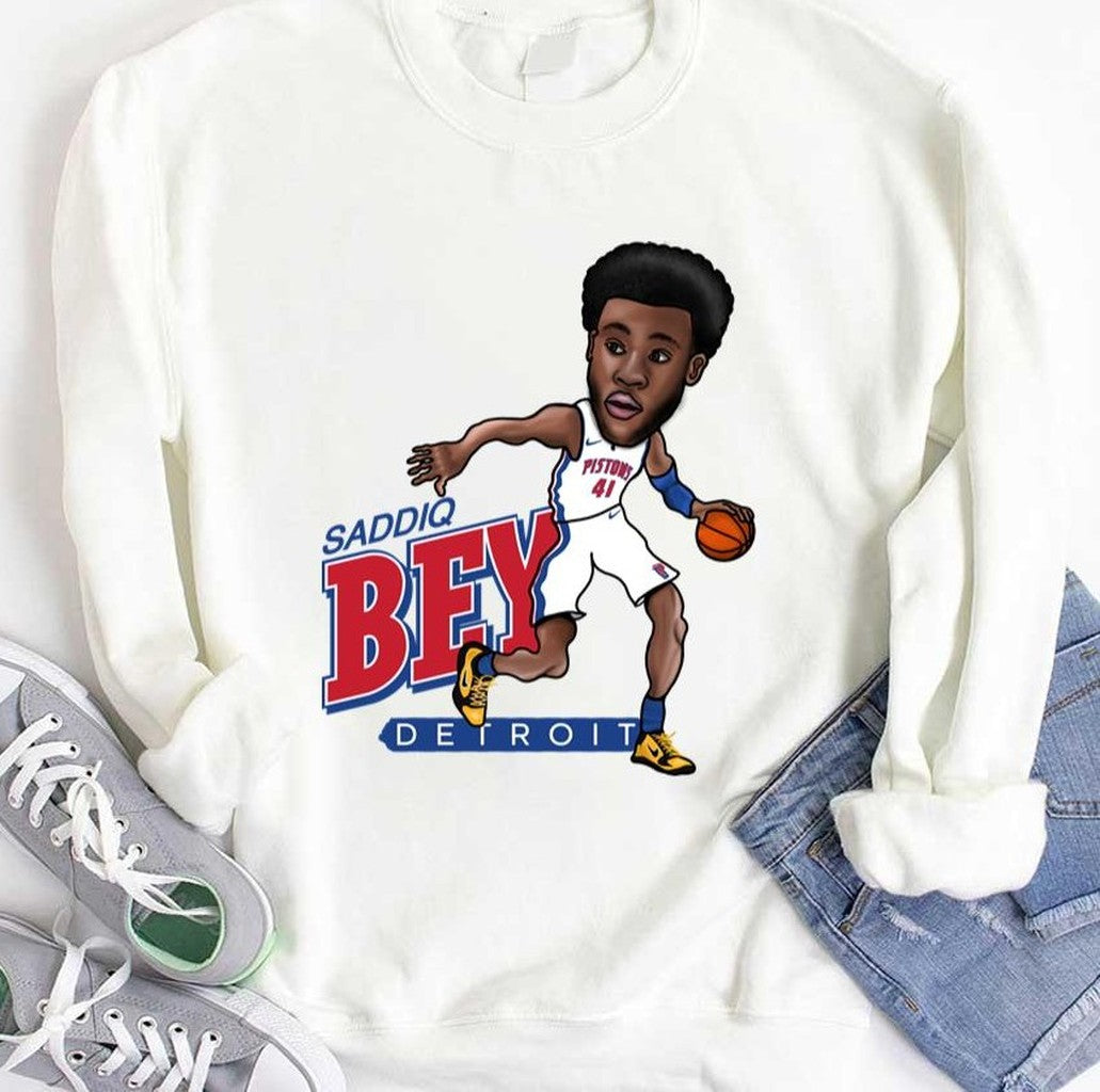Saddiq Bey Detroit Pistons Vintage Unisex T-shirt