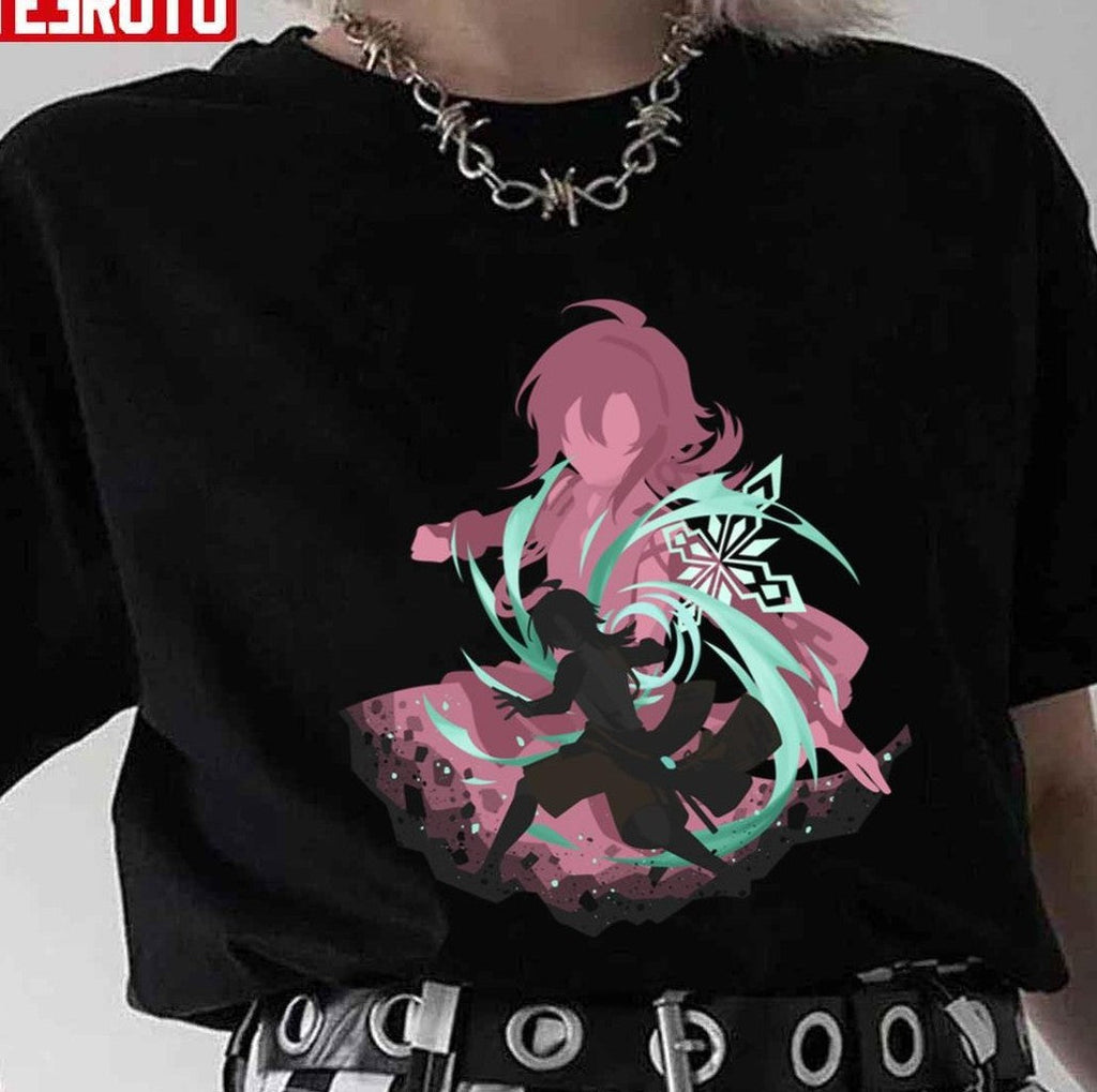 Shikanoin Heizou Genshin Impact Silhouette Fanmade Unisex T-Shirt