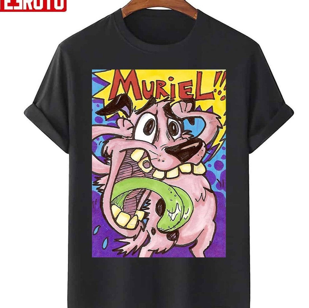 Muriel Funny Moment Cowardly Dog Unisex T-Shirt