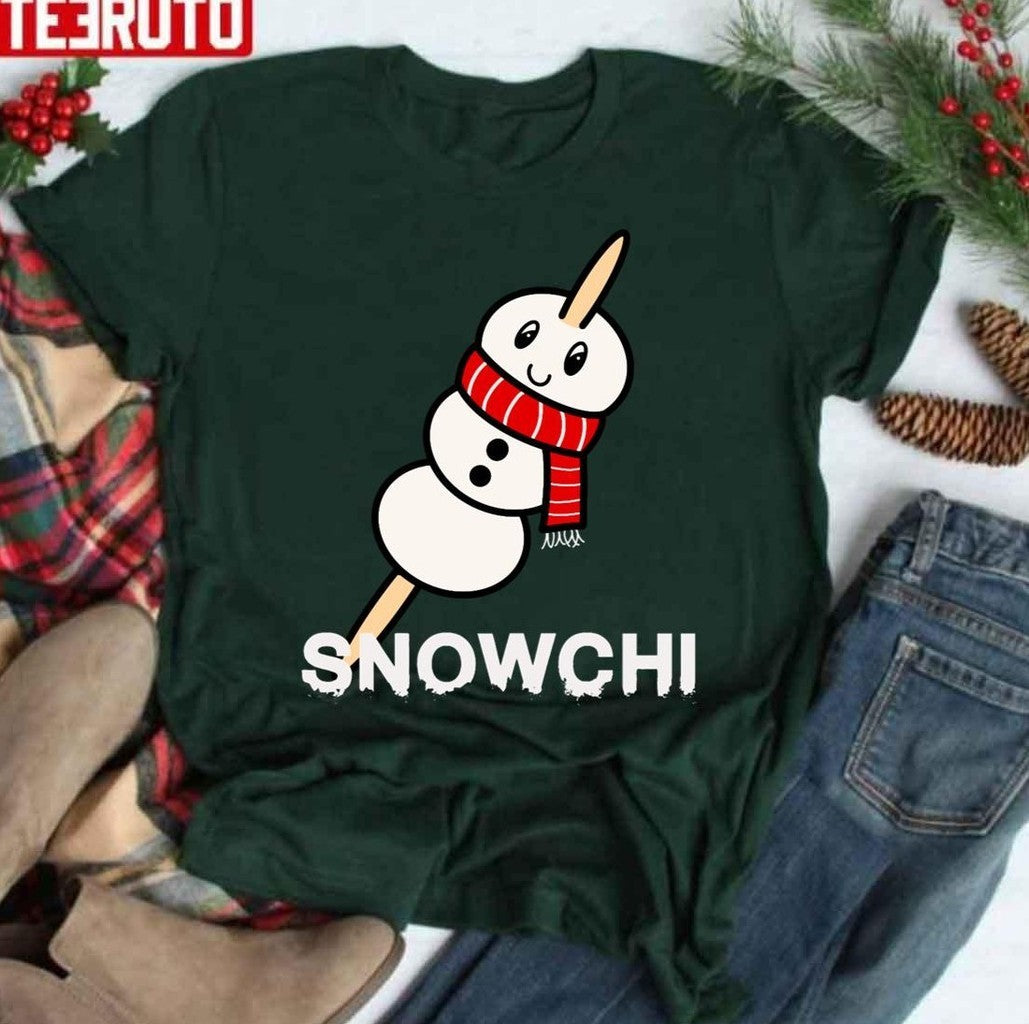 Snowchi Mochi Japanese Kawaii Snowman Christmas Unisex Sweatshirt