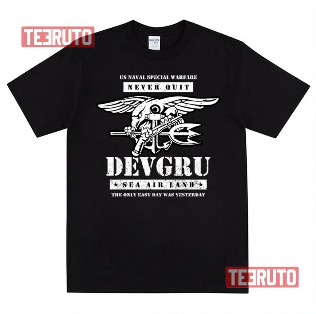 Never Quit Devgru Seal Team Unisex T-Shirt