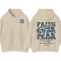 Faith Over Fear Christian Hoodie, Aesthetic Christian, Jesus Shirt, Church Hoodie,Cotton Fabic Soft Top
