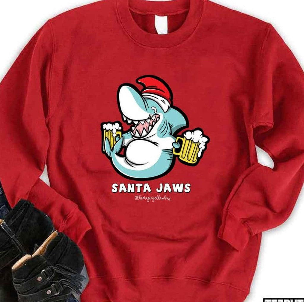 Santa Jaws 2023 Christmas Unisex Sweatshirt