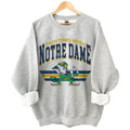 Notre Dame Fighting Irish Vintage Football Fashion NCAA Sweatshirt, The University of Notre Dame Unisex Vintage NCAA Sweatshirt, Classic Football Swea