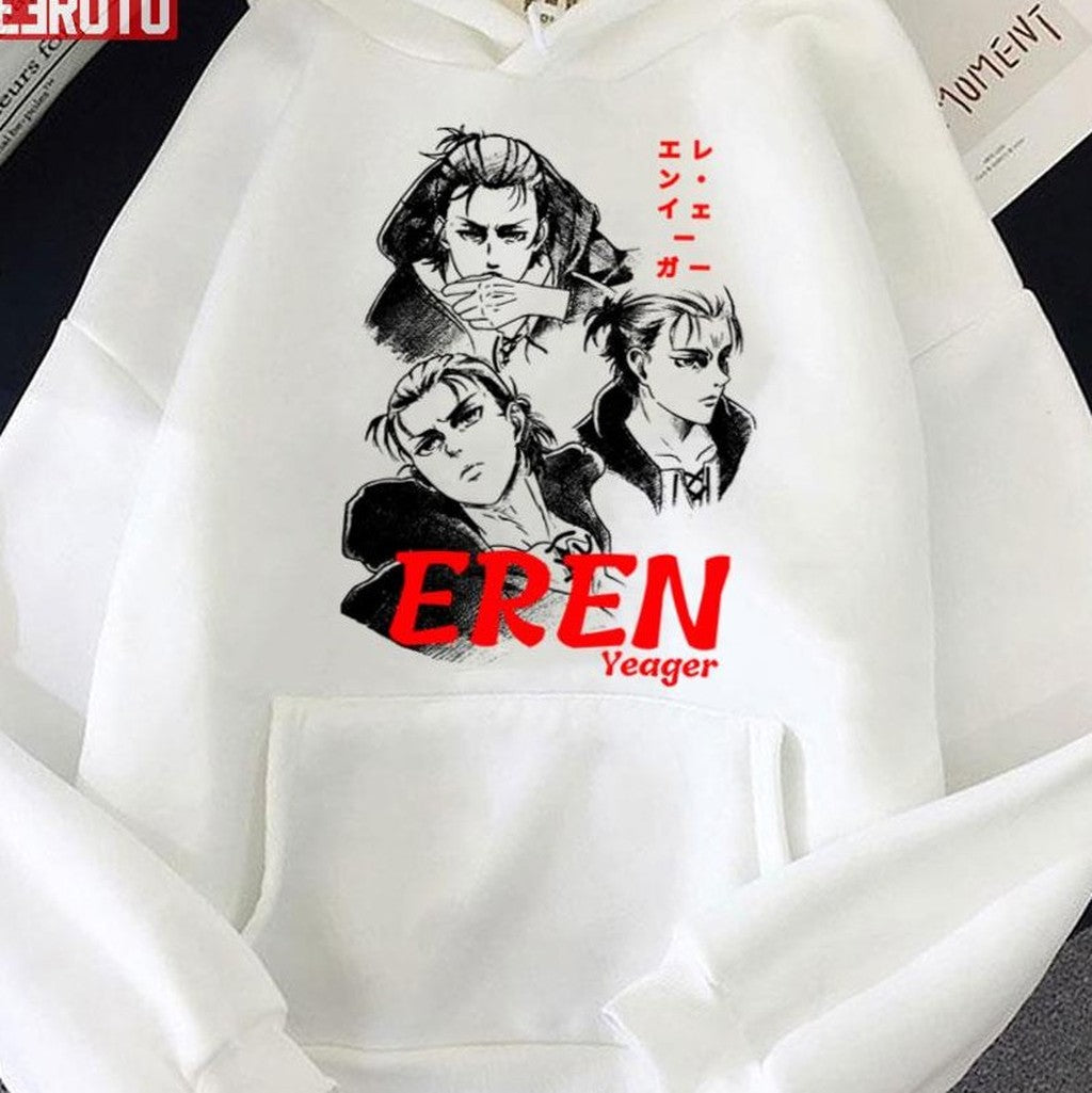 Black Aesthetic Design Eren Yeager Unisex Sweatshirt