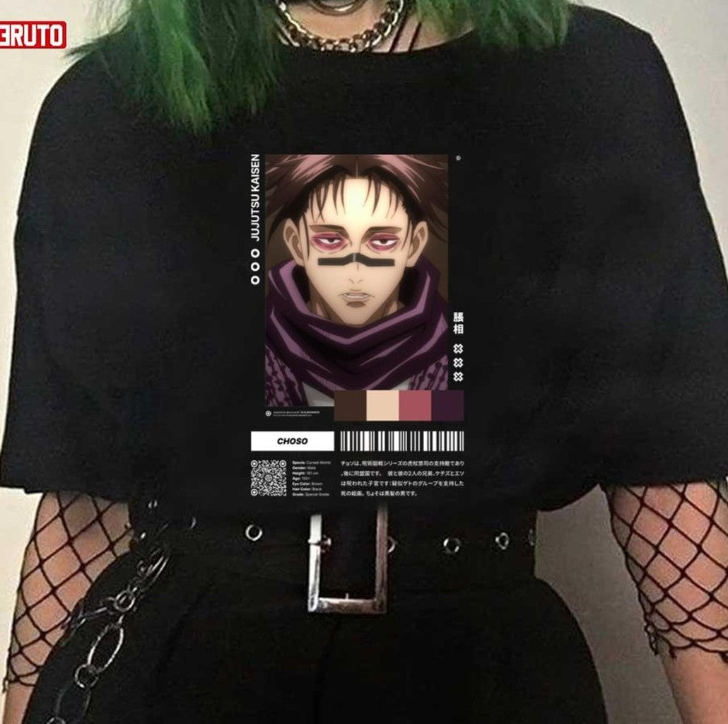 Pantone Style Choso Jujutsu Kaisen Sorcery Fight Unisex T-Shirt
