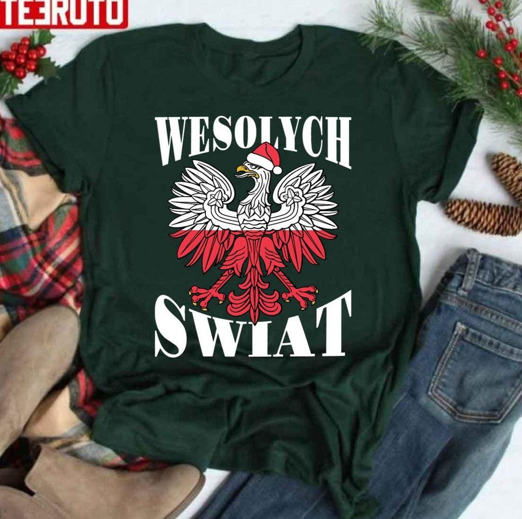 Polish Christmas Wesolych Swiat Vintage Unisex Sweatshirt