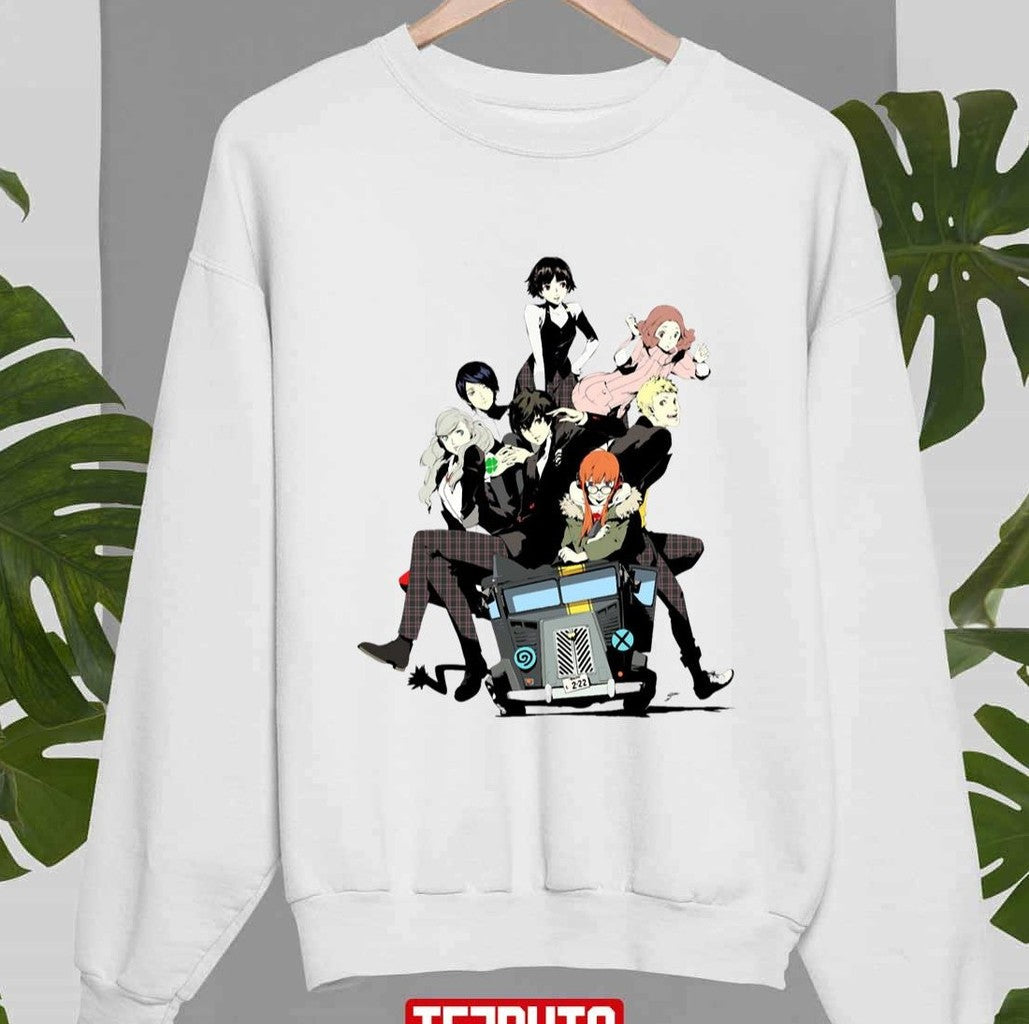 Shin Megami Morgana Mini Bus Persona 5 Unisex Sweatshirt