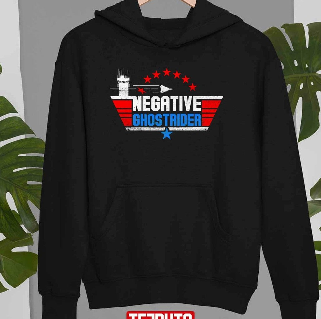 Negative Ghost Rider Top Gun Maverick Logo Unisex T-Shirt