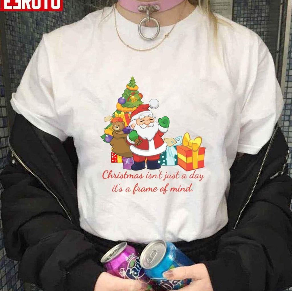 Quote Christmas Is Not Just A Day It's A Frame Of Mind Unisex Sweatshirt