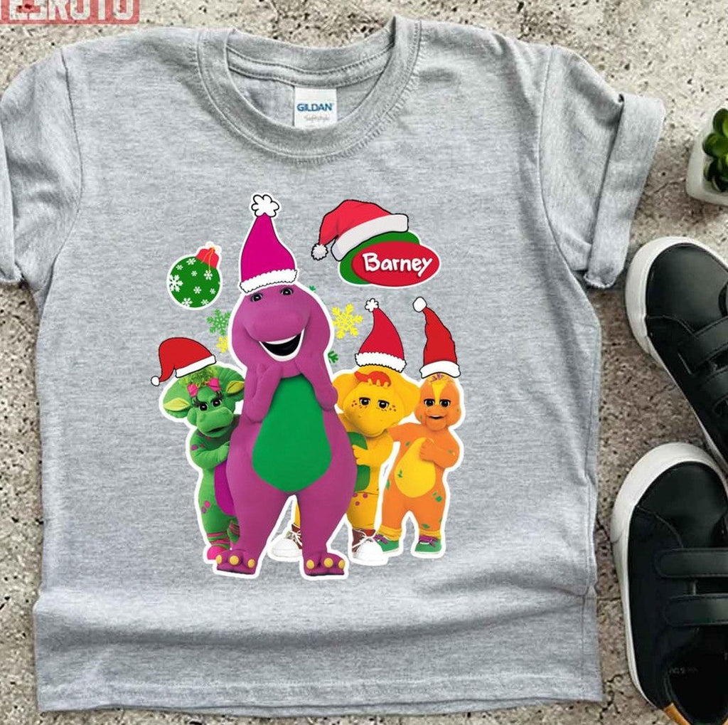 Barney The Dinosaur And Friends Christmas Unisex T-Shirt