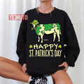 Shamrock Cow With Green Spots St Patrick's Day Unisex Sweatshirt