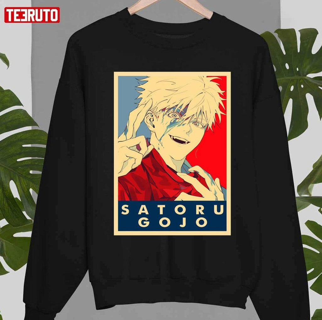Satoru Gojo Sensei Jujutsu Kaisen Anime Hope Style Art Unisex T-Shirt