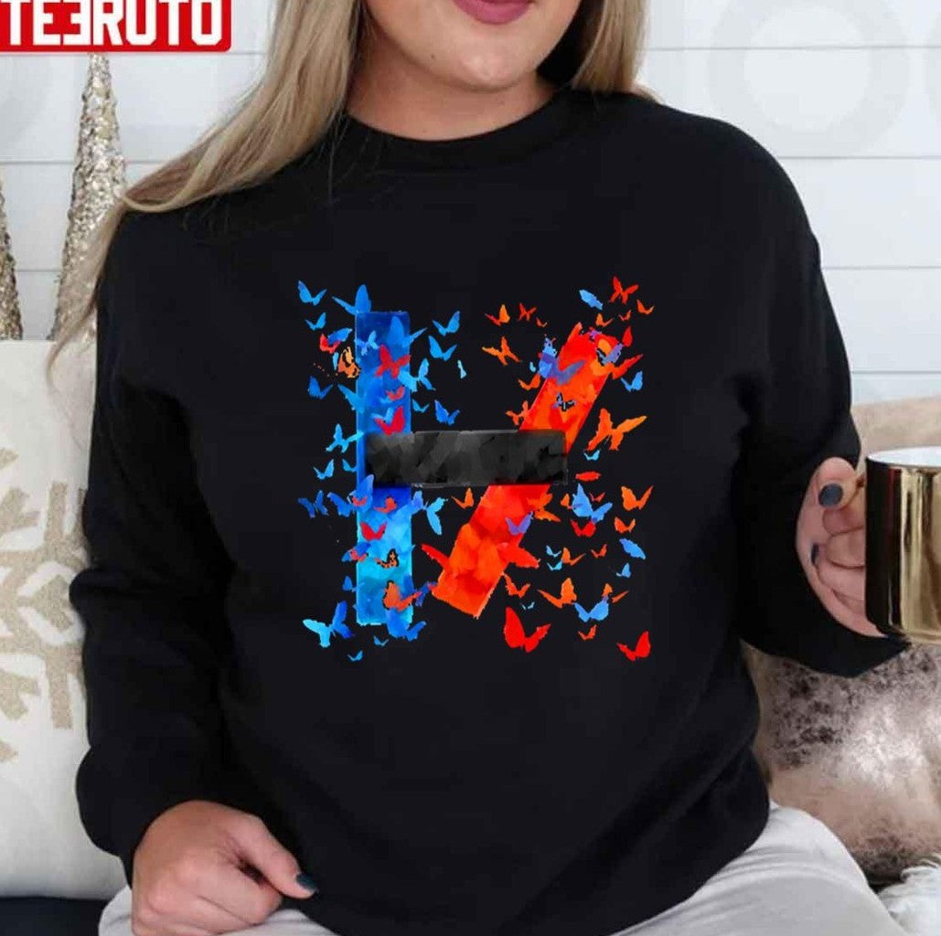 21 Butterflies Logo Twenty One Pilots Unisex Sweatshirt