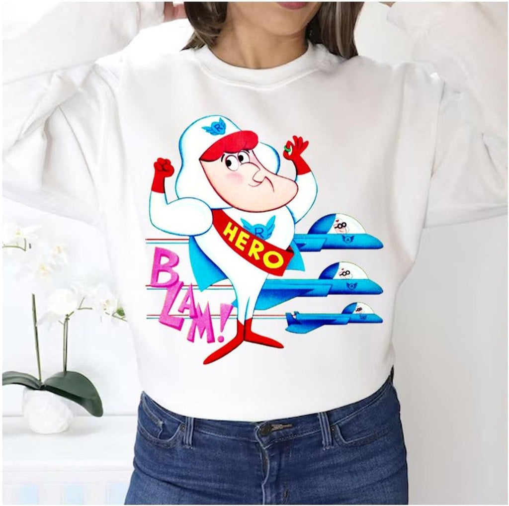 Roger Ramjet And American Eagle Squad 10 Unisex Sweatshirt