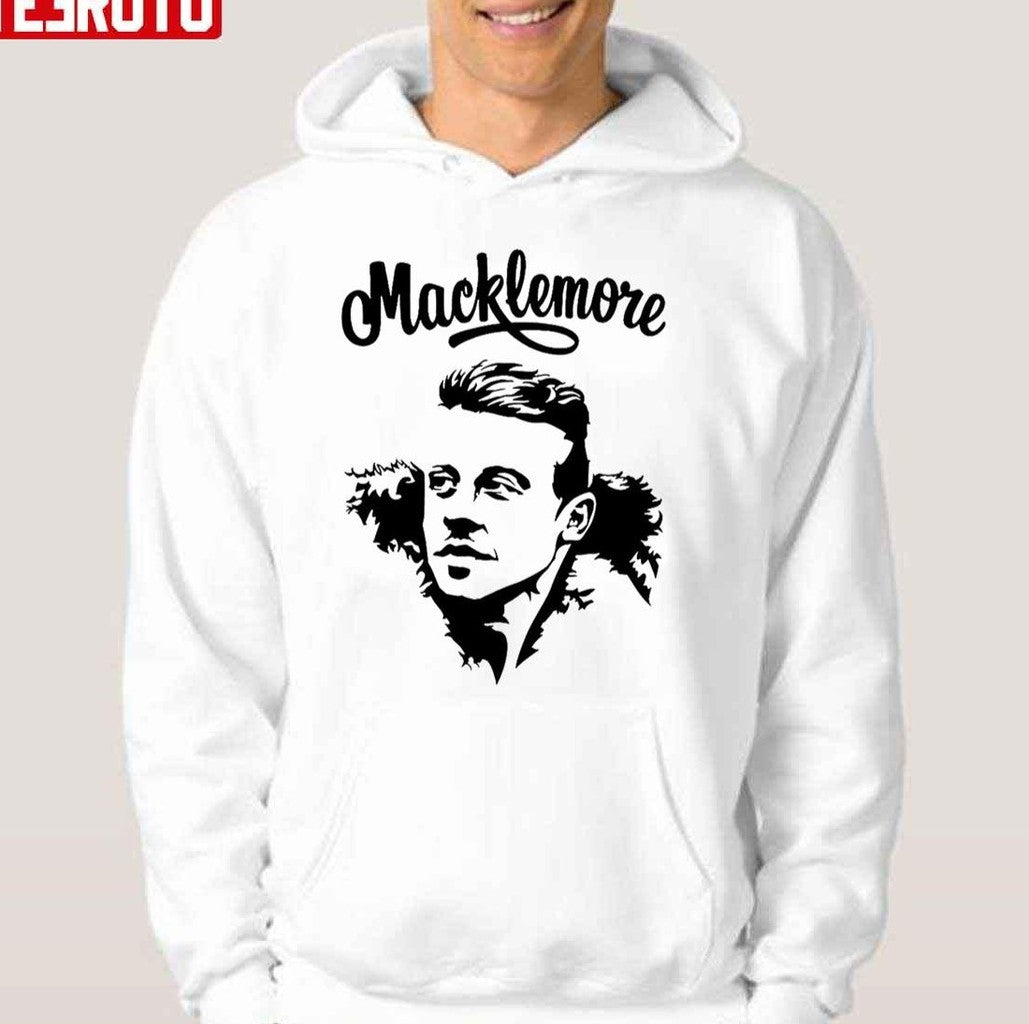 Black And White Design Macklemore Unisex Hoodie