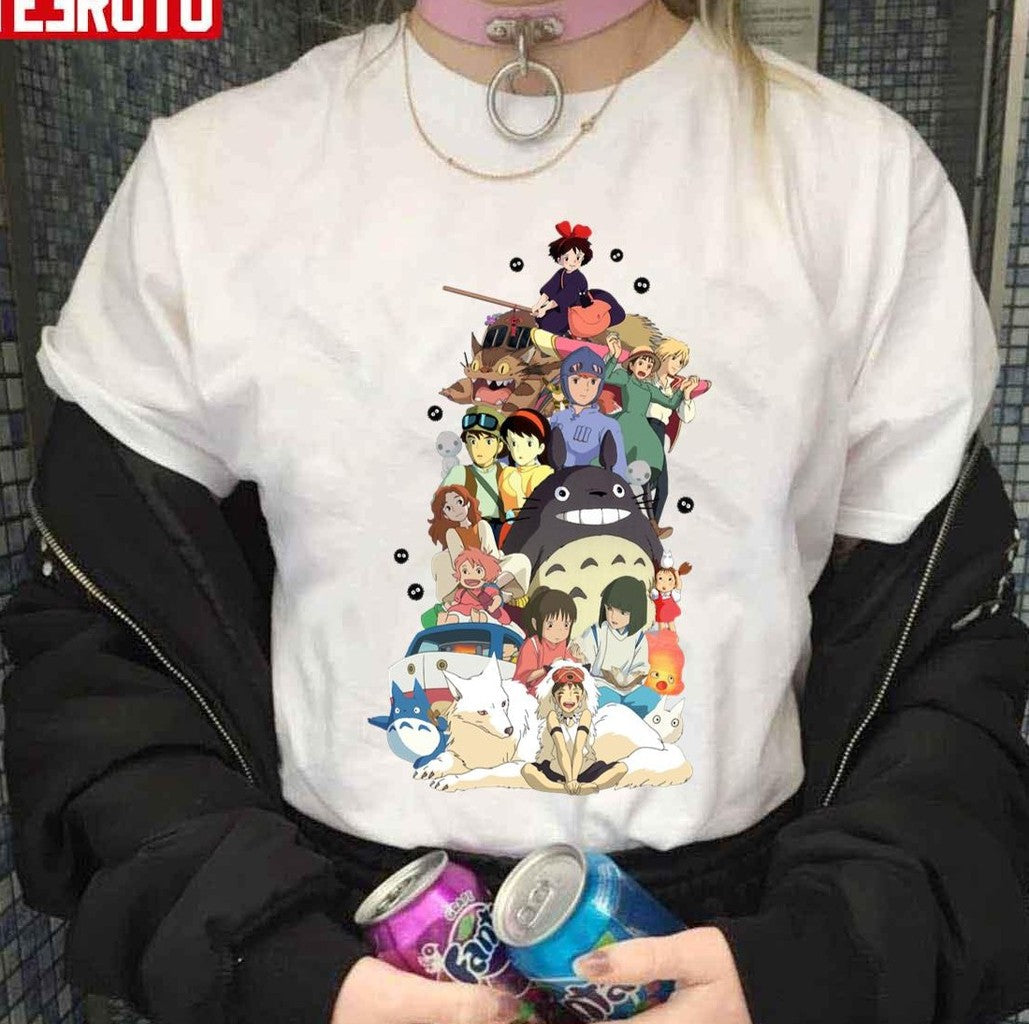Anime Ghibli Characters Bundles Unisex T-Shirt
