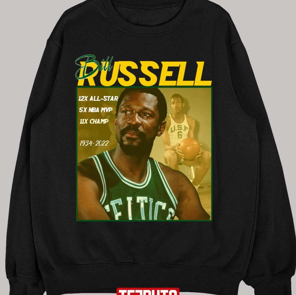 Bill Russell 1934 2022 Basketball 90s Star Unisex Sweatshirt