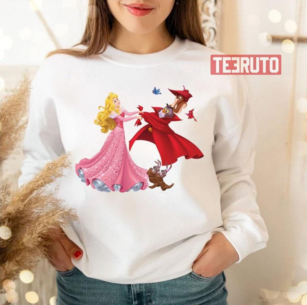 Princess Aurora And Forest Animals Sleeping Beauty Unisex T-Shirt