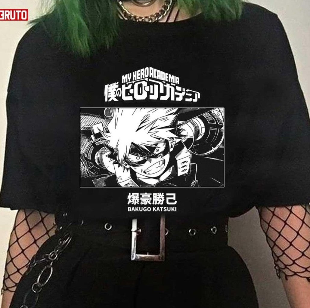 Bakugo Katsuki Boku No Hero Academia Bnw Unisex T-shirt