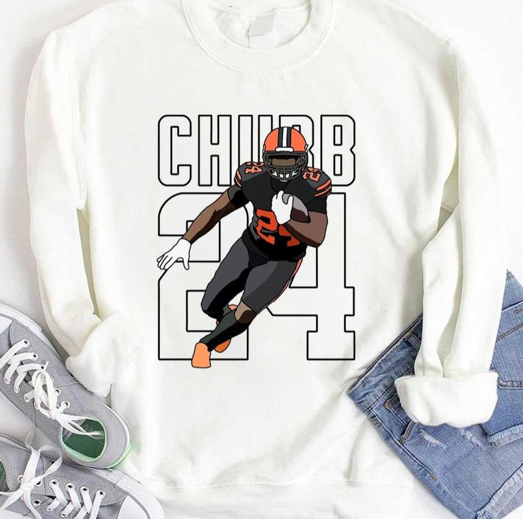 Nick Chubb American Football Number 24 Graphic Unisex T-shirt